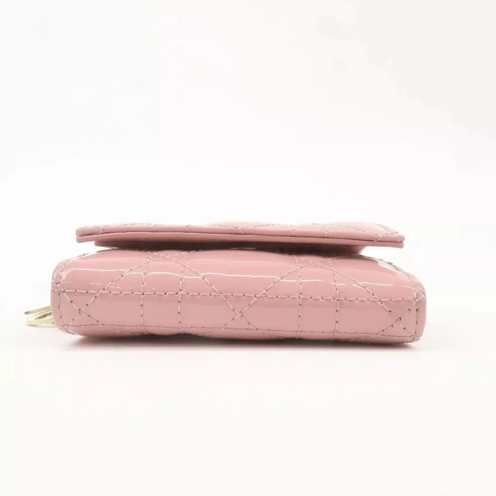 ❤️Authentic Christian Dior Lady Dior Cannage Lotus Wallet❤️